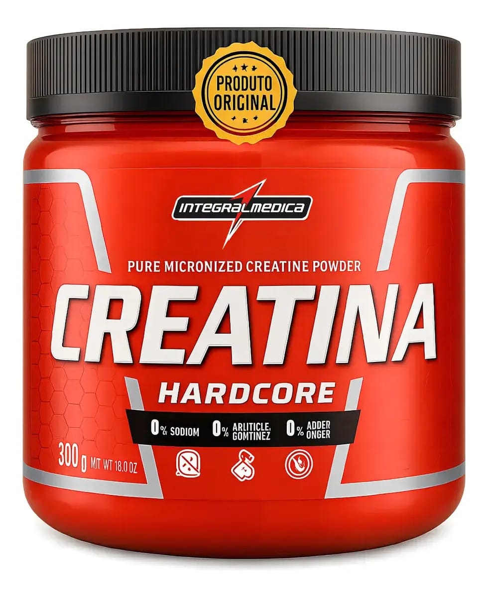 Creatina Integralmedica 300g Ganho De Massa Para Hipertrofia Sabor Sem Sabor
