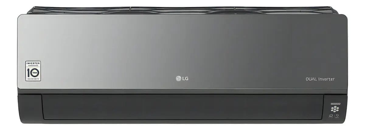 Preto - Ar condicionado LG Artcool Inverter 12.000 Btu