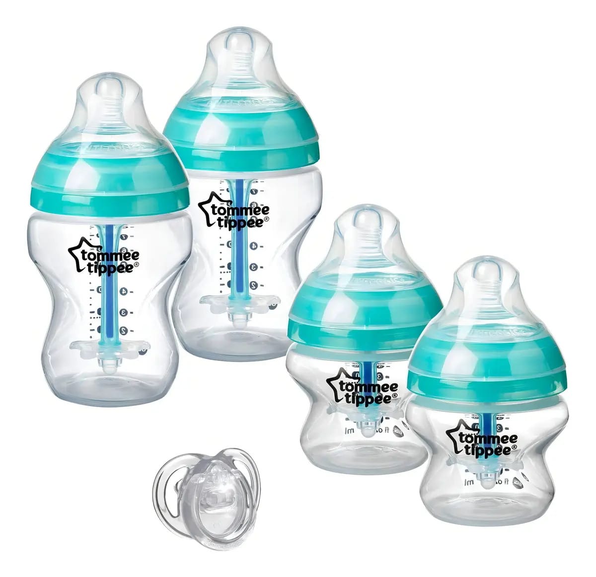 Mamadeira Tommee Tippee Advanced de 250 mL Kit com 5 Unidades