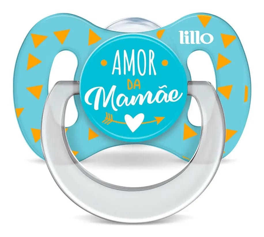 Kit 2 Chupetas Funny Amor Tam 1 Azul - Lillo