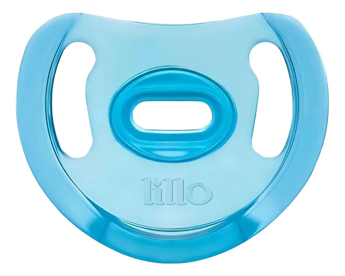 Chupeta Soft Confort 100% Silicone Macio 0-6m Azul Lillo