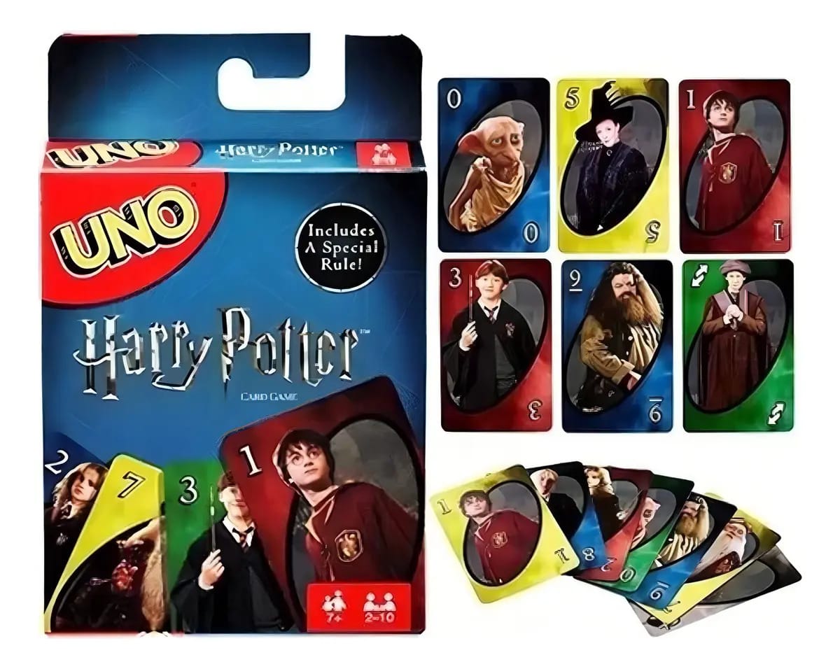 Mattel Jogo De Cartas Uno Harry Potter 112 Cartas
