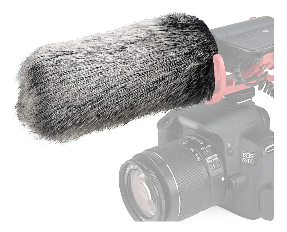 Filtro de pele de para-brisa Sunmon Rode Deadcat Mic para Rode Vide. Espuma colorida