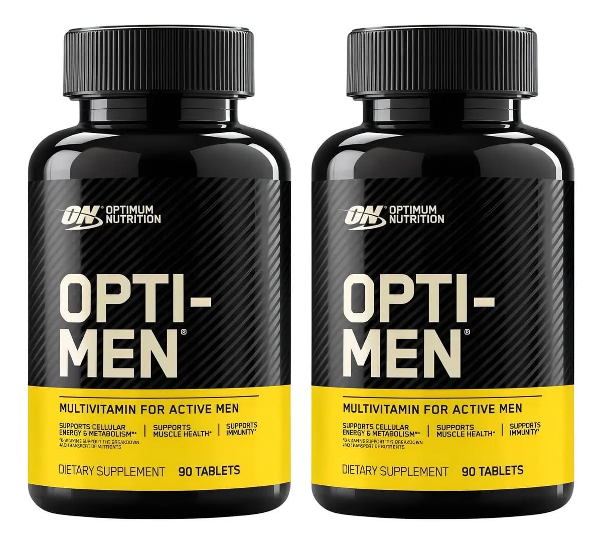 2x Optimum Nutrition Opti-men 90 Caps Dos Eua Sabor Sem Sabor