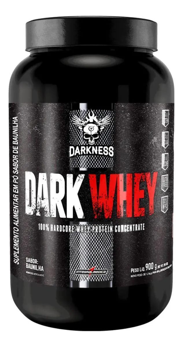 Whey Protein Dark Whey 900g Linha Darkness - Integralmedica