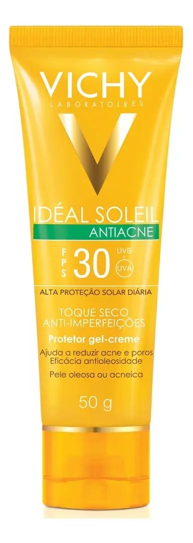 Idéal Soleil Antiacne Pele Oleosa Ou Acneica Vichy Fps30 50g