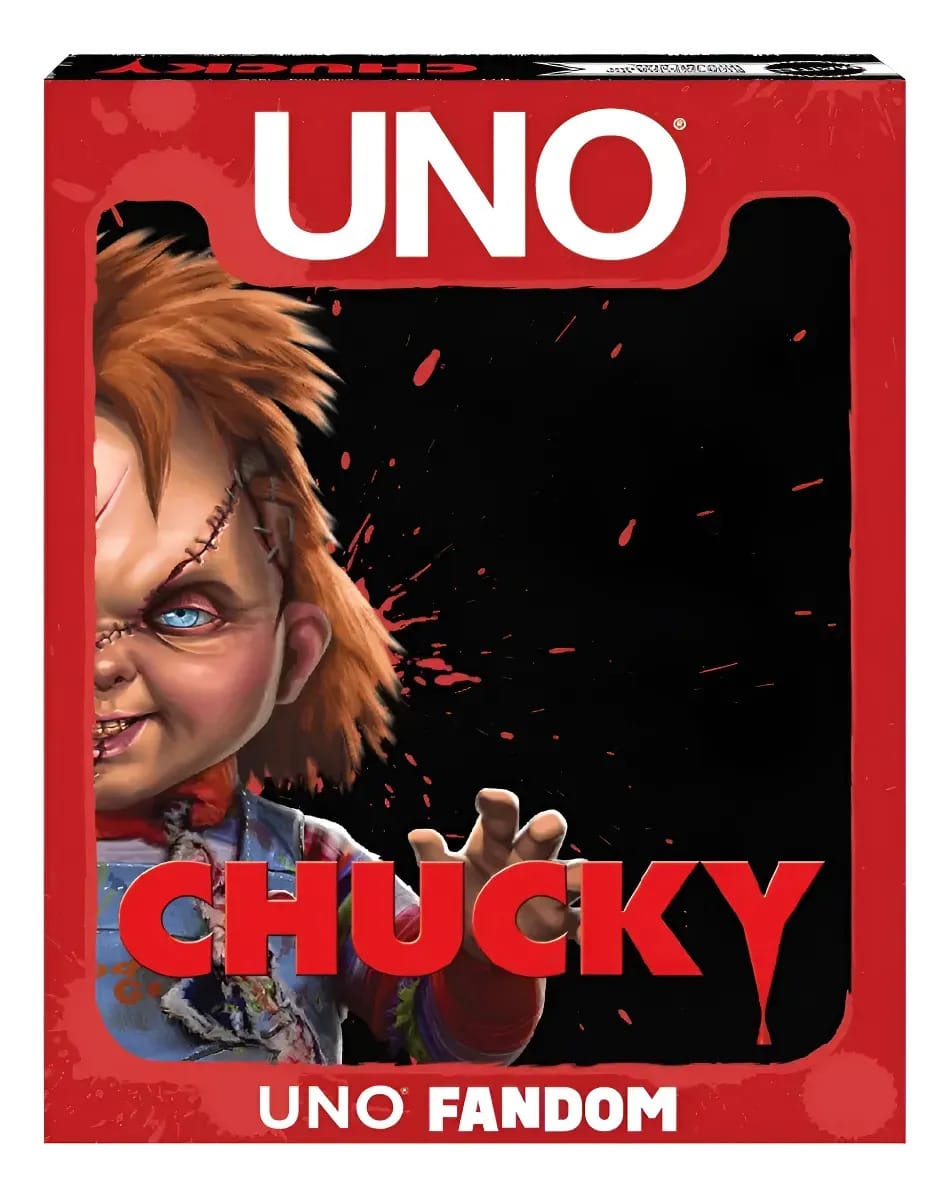 Jogo de cartas exclusivo Mattel Uno Fandom Chucky