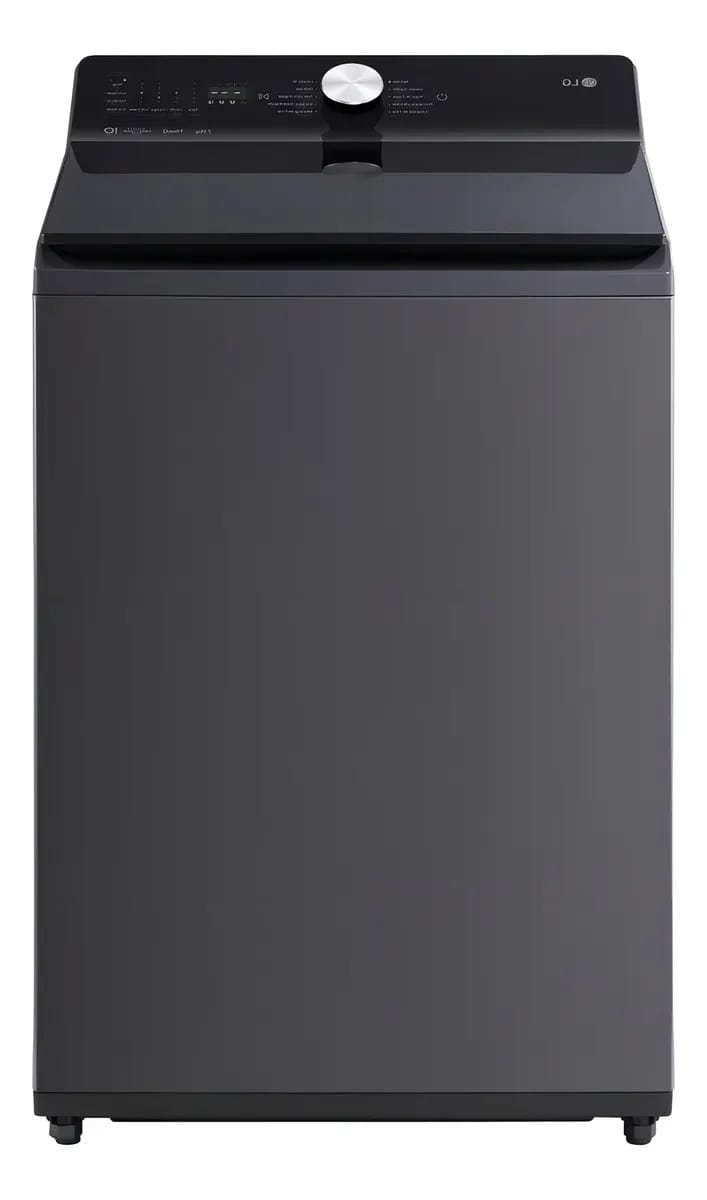 Máquina de lavar LG Top Load 23 kg Ai Dd, Turbo Wash 3d cinza preta