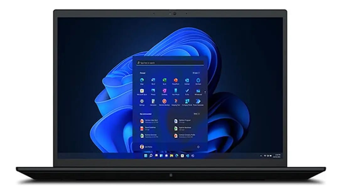 Lenovo 16'' Thinkpad P1 Gen 5 Notebook With Premier Support Cor Preto