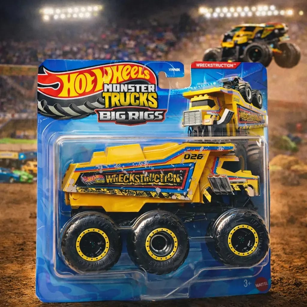 Carrinho Hot Wheels Monster Truck Mattel Coleção Wreckstruction