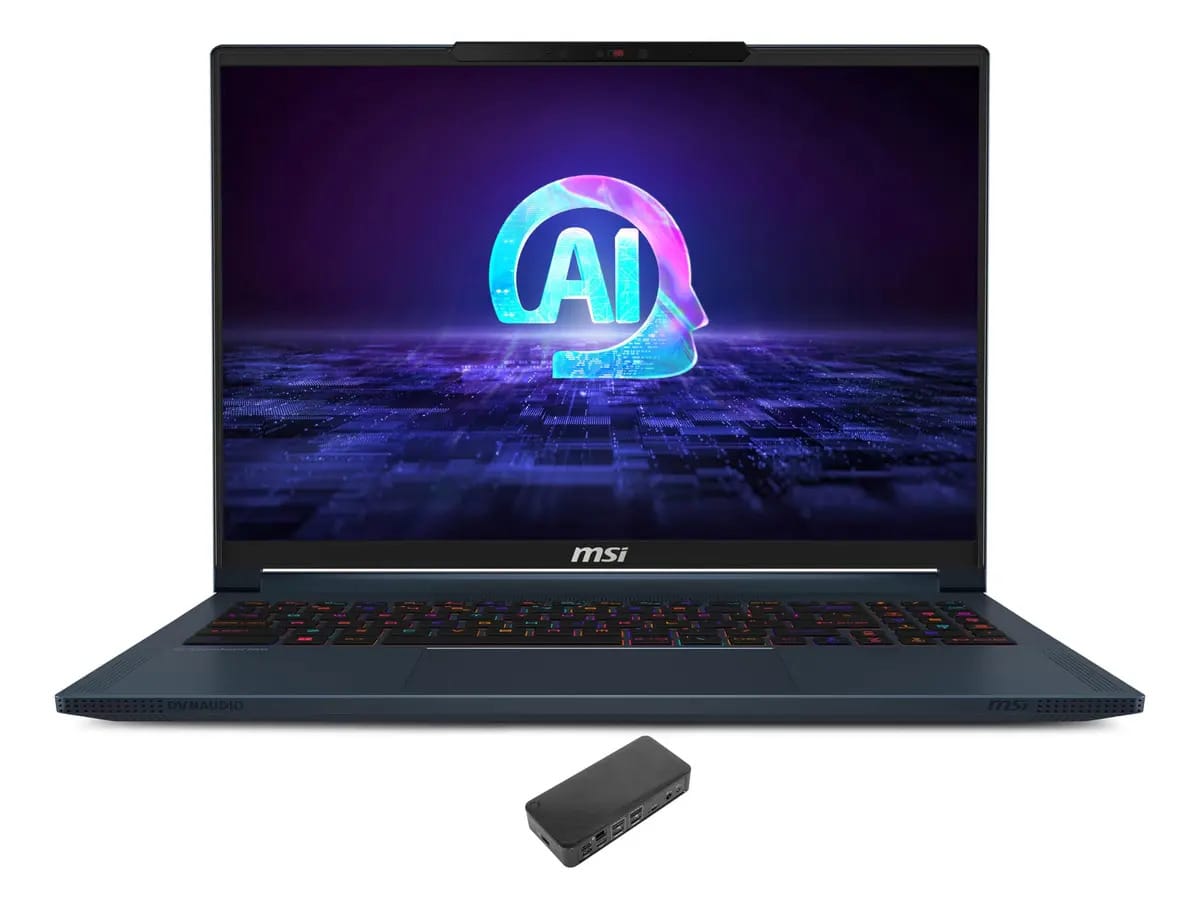 Msi Stealth 16 Ai Studio Laptop Para Juegos (intel Ultra 9-185h 16-core, 64gb Ddr5 5600mhz Ram, 1tb Pcie Ssd, Geforce Rtx 4070, 16 240 Hz De Ancho Qxga (2560x1600), Huella Digital, Win 10 Pro) Con