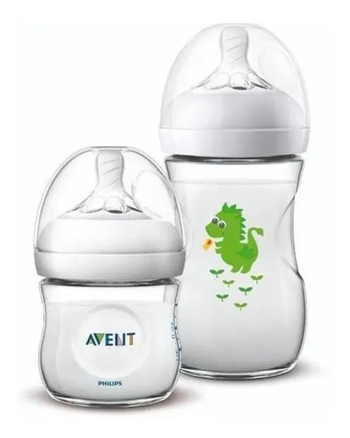 Mamadeira Avent Philips 125ml E 260ml Transparente Dragao