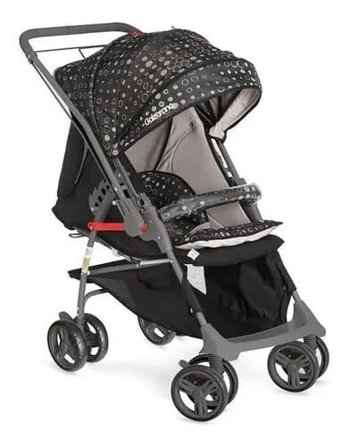 Carrinho Bebê Galzerano Maranello 1381 Preto Reversível