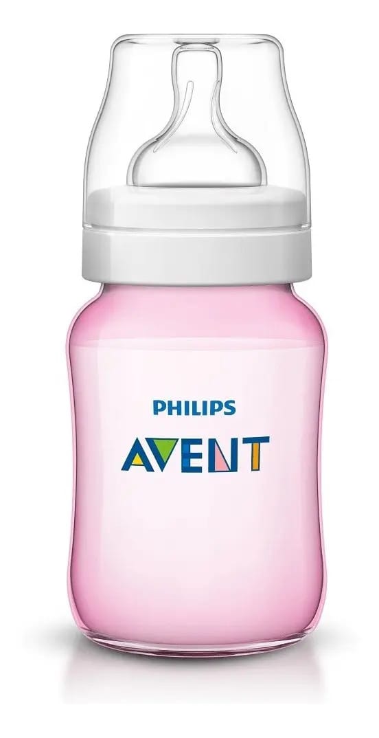 Biberon Philips Avent Natural Classic Plus 260 ml 1 m+ rosa