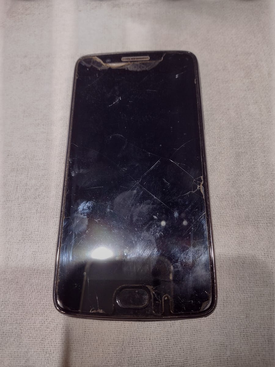 Celular Motorola G5 Para Tirar Peças Cor Preto