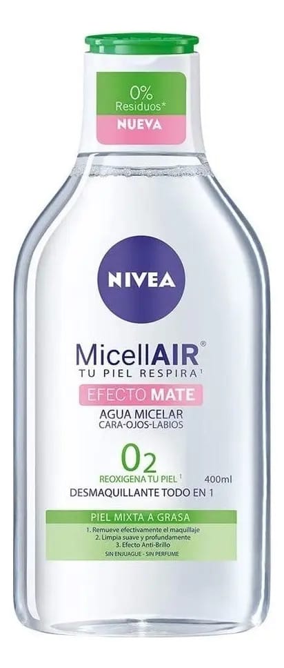 Água de limpeza micelar Nivea Matte Effect 400 ml