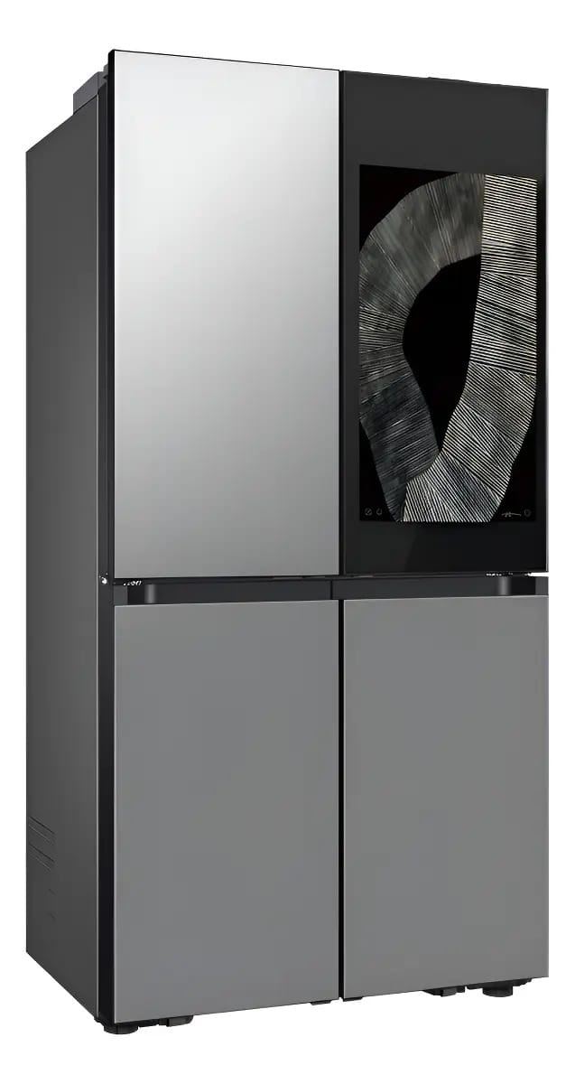 Refrigerador Samsung Bespoke Family Hub Silver Steel de 29 pés