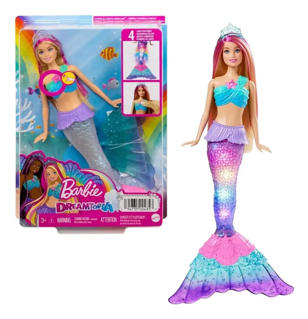 Barbie Sereia Dreamtopia Luzes E Brilhos Hdj36 Mattel