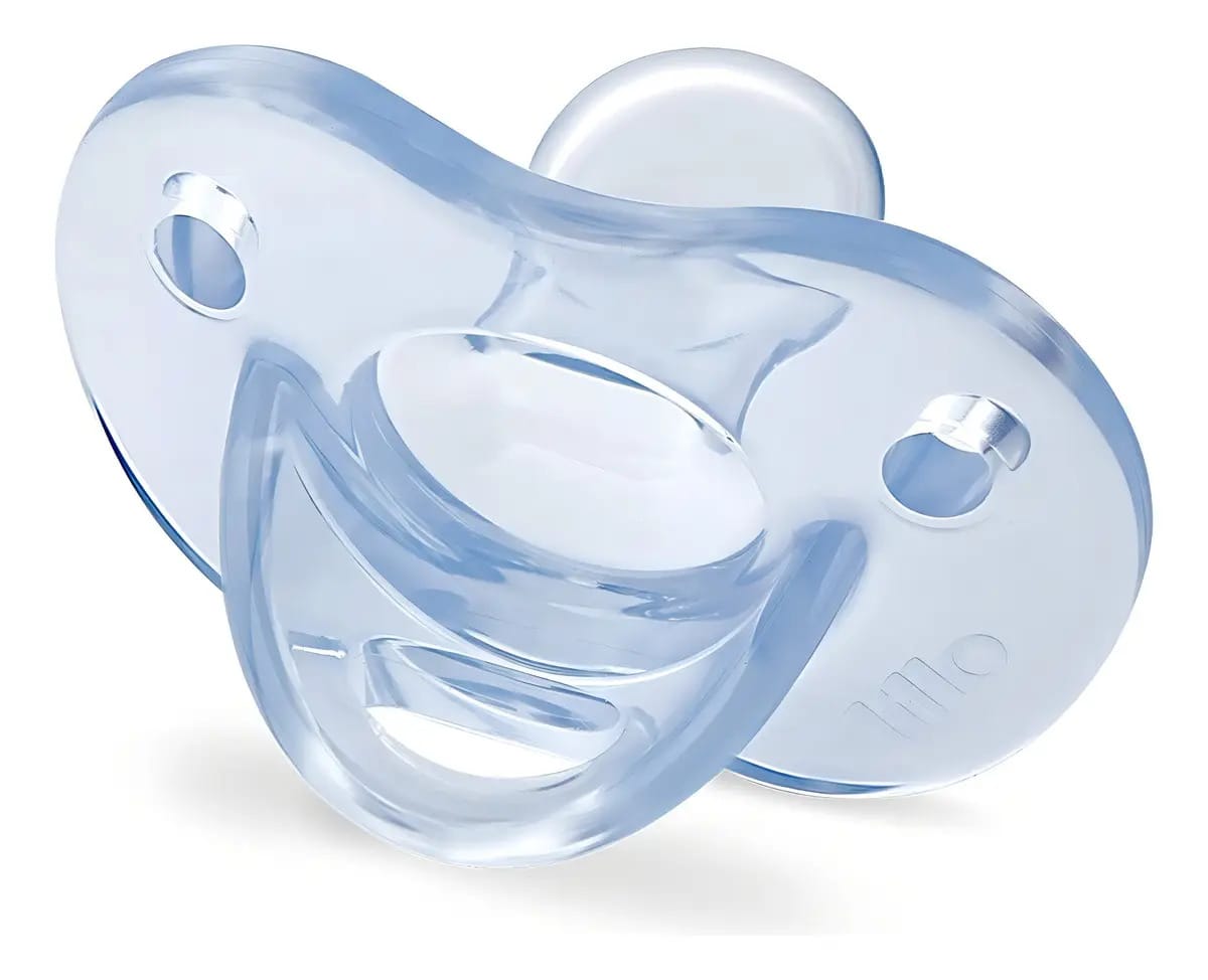 Chupeta Soft Calming 100% Silicone Simétrico Azul Lillo