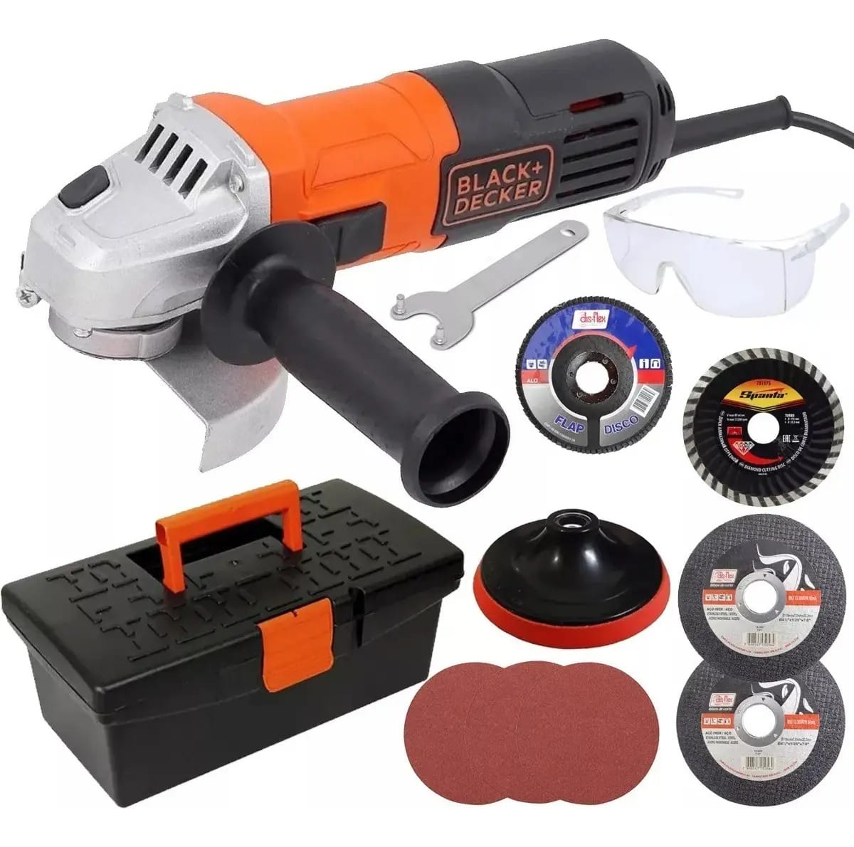Esmerilhadeira Lixadeira 110v Black Decker + Cor Laranja