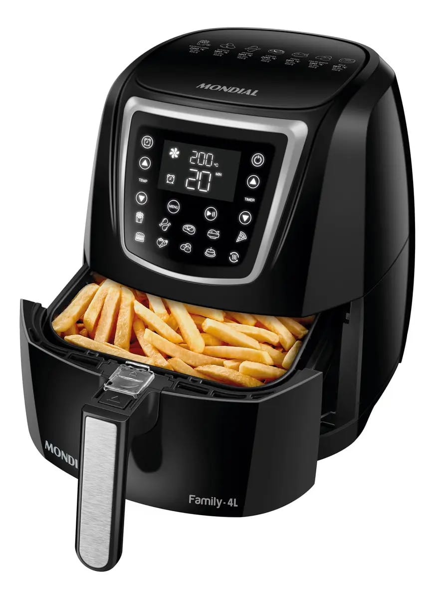 Fritadeira Sem Óleo Air Fryer Digital 4L Mondial 1500W - AFN-40-DI