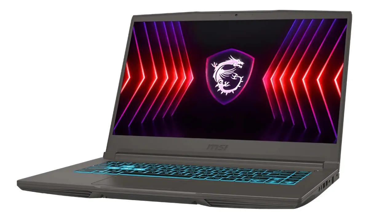 Notebook Msi Thin A15 R5 7535hs 8gb Rtx 3050 512gb +mochila cinza