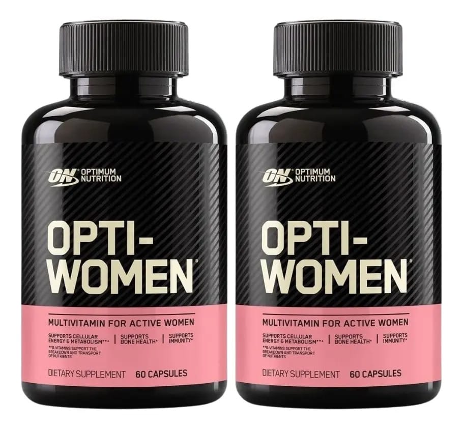 2x Optimum Nutrition Opti Women Rev 60 Cápsulas Eu Sabor Sem Sabor