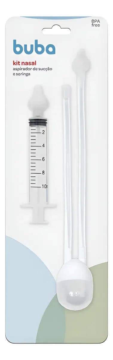 Aspirador Nasal Kit Com Seringa Lavador De Nariz Sucção Bebê Buba Para Limpeza De Catarro E Muco Mimos Babys