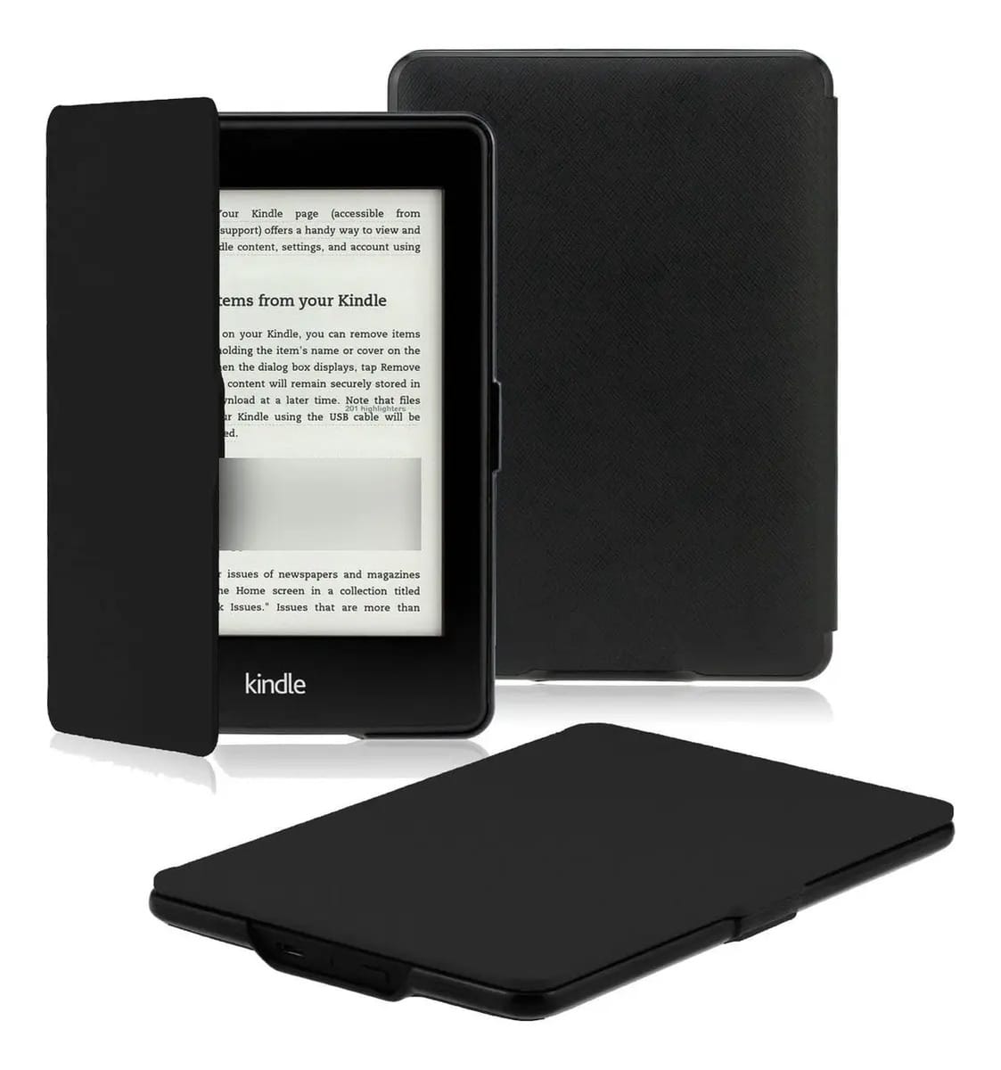 Capa de couro PU Omoton Kindle Paperwhite