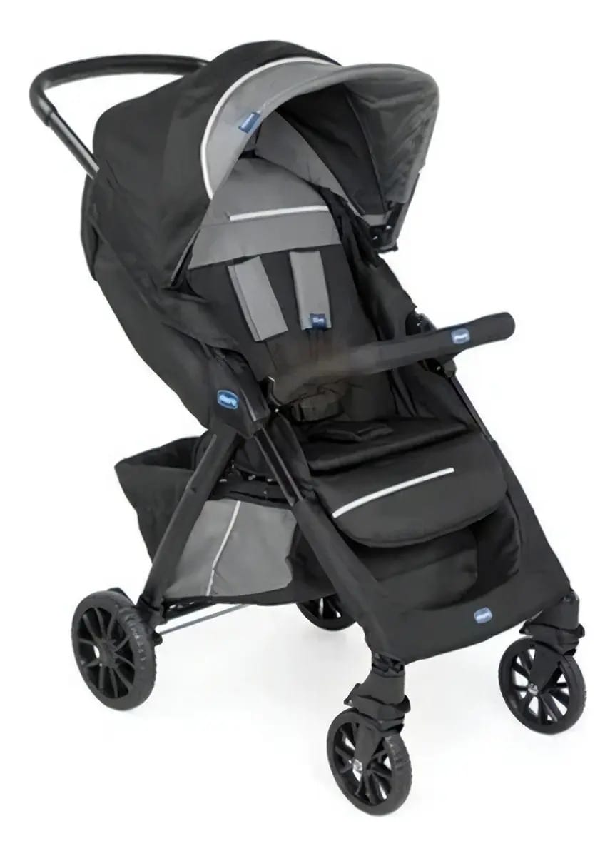 Carrinho De Bebê Chicco Kwik One - Jet Black Cor Preto
