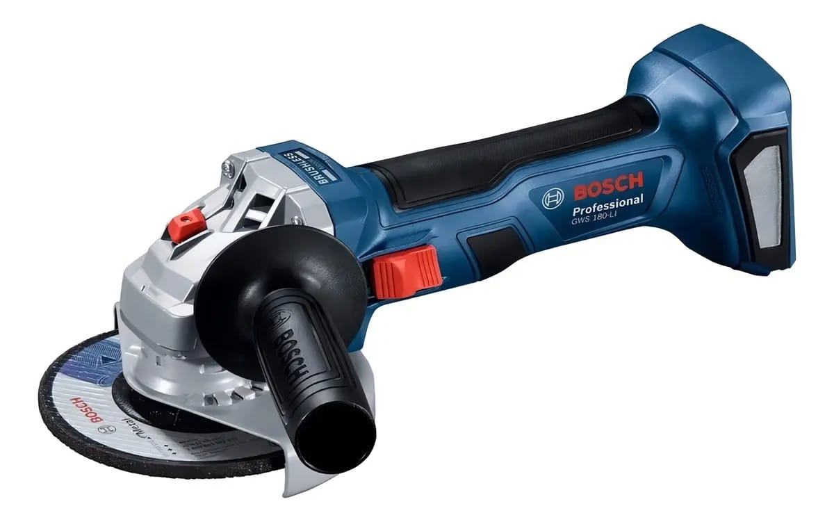Esmerilhadeira 5 Gws 180-li + Lanterna Gli Bosch Cor Azul Frequência 60hz