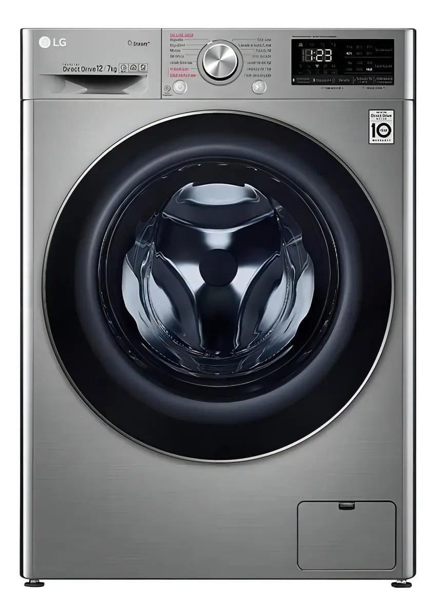 Lavadora-secadora automática LG Blanca WD12 de aço 12 kg