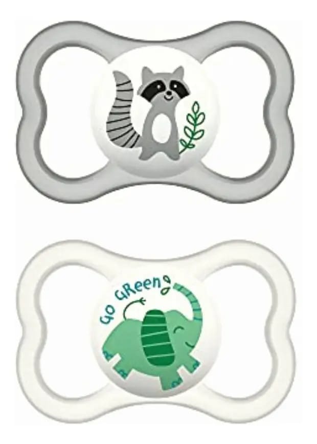 Chupeta MAM Air de Silicone 0-6 Meses Cinza