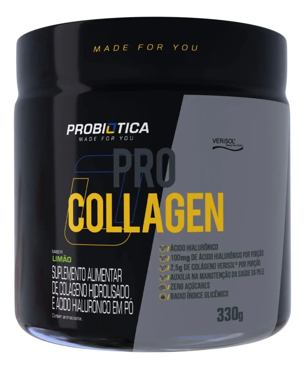 Pro Collagen Verisol - 330g Limão - Probiótica