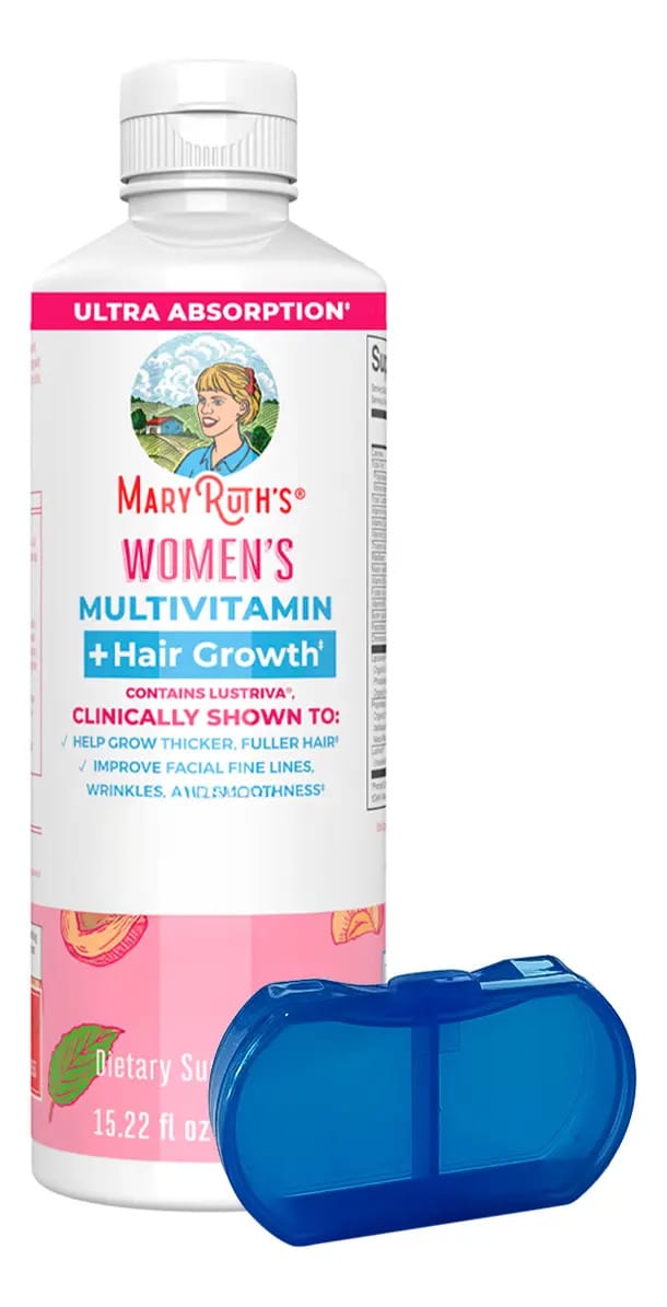 Multivitamínico Mulher Maryruths 450ml Lustriva Hair Growth Sabor Sem sabor