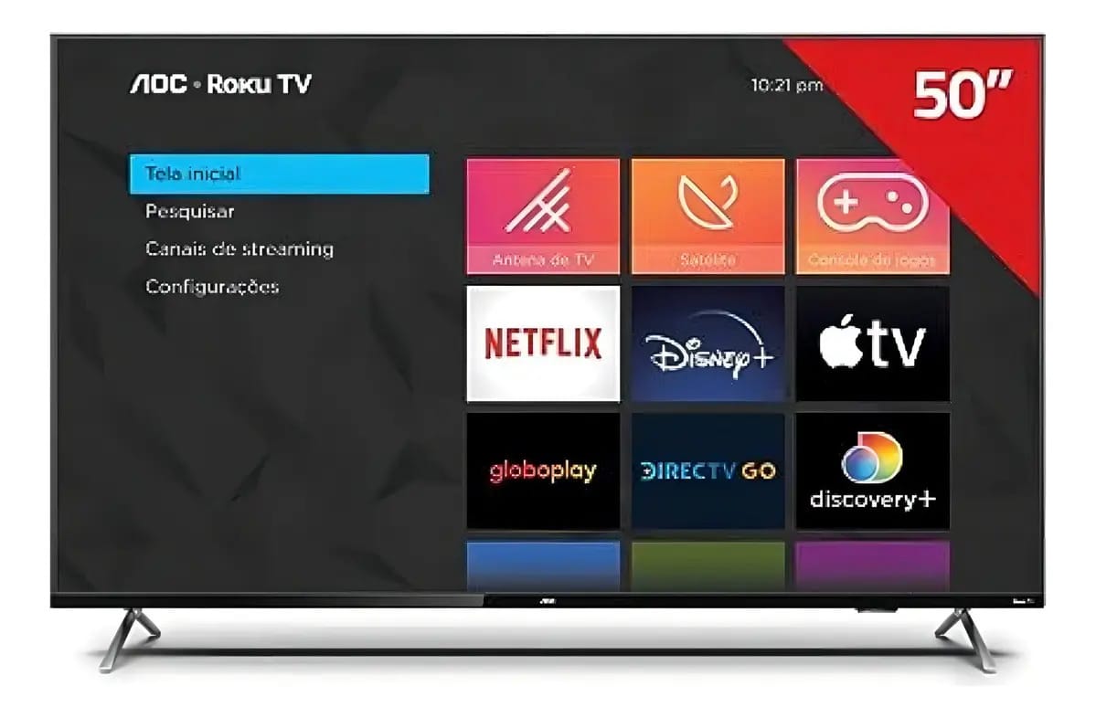 Aoc Roku Smart 50 50U6125 50" LED 4K