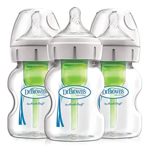 Mamadeira Vidro Dr. Browns 150 Ml Boca Larga 03 Unidades