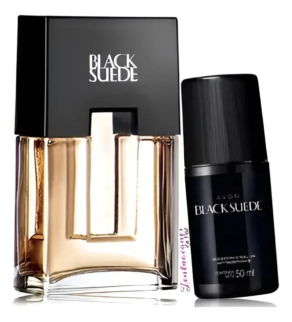Fragrância masculina Avon Black Suede com desodorante