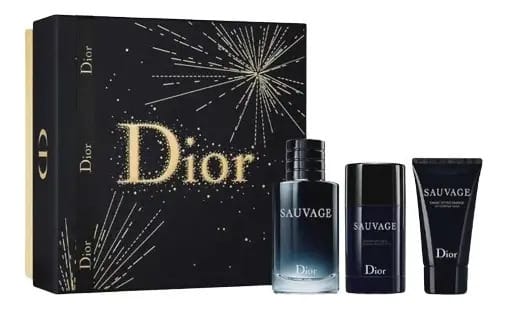 Conjunto Dior Sauvage Edt 100ml 3 pastilhas