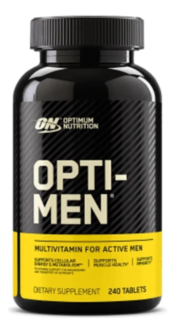 Multivitamínico Opti-men 240 cápsulas - Optimum Nutrition, sabor natural