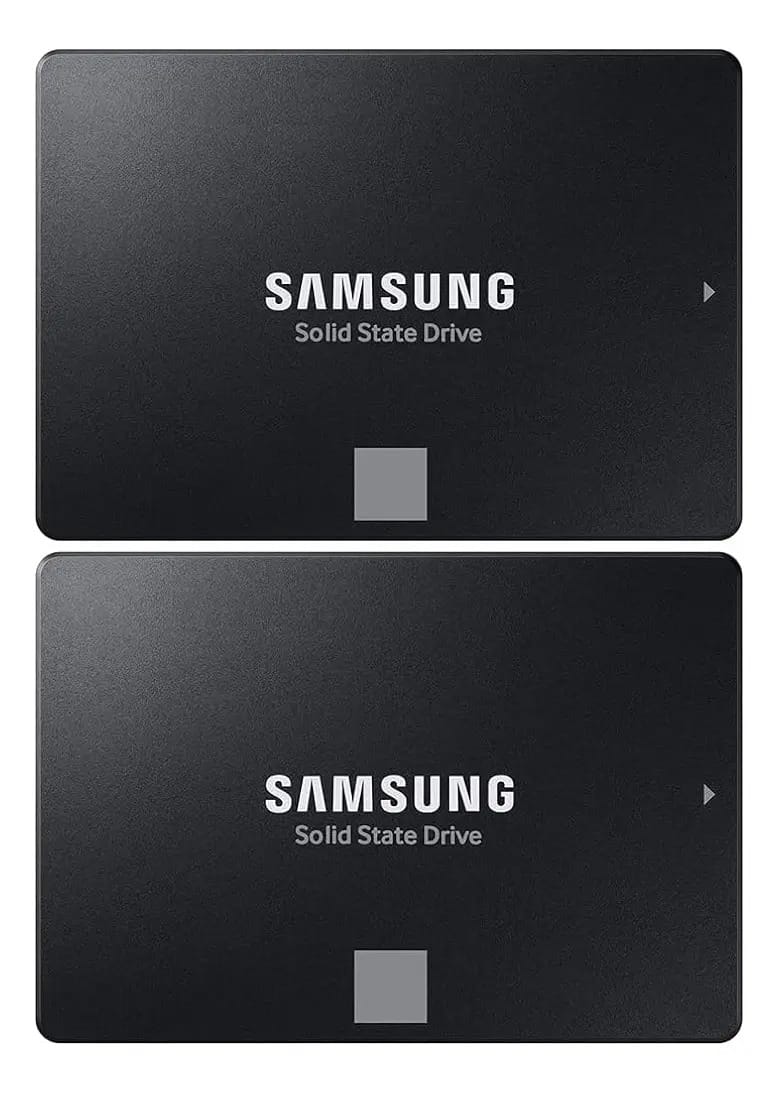 SSD SATA Samsung Mz-77E1T0b/am 870 Evo de 2,5 polegadas, 1 TB
