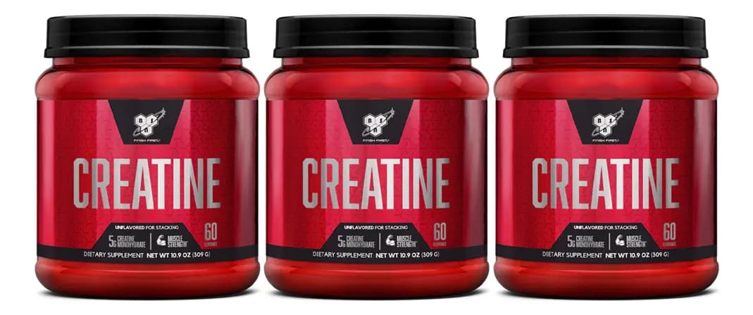 Monohidrato de creatina micronizada Bsn 3 unidades x 309g de sabor sem sabor