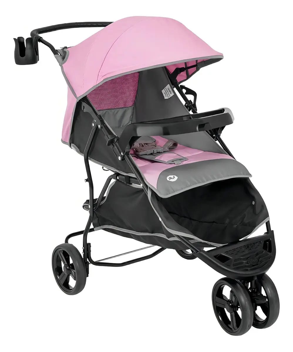 Carrinho De Bebê Evo Rosa (até 15 Kg) - Tutti Baby