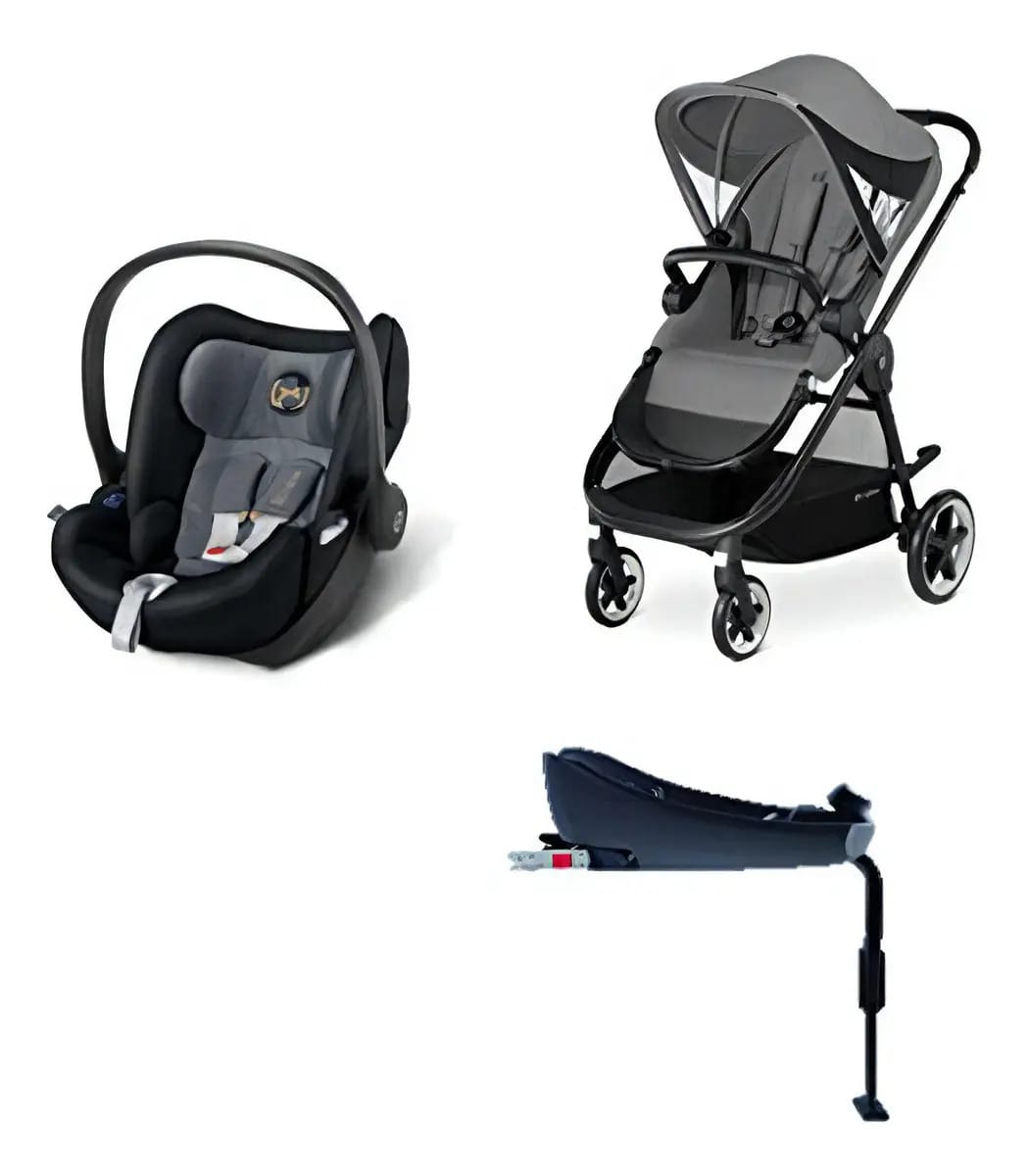 Pacote Cybex Iris Manhattan com Adaptadores, Grey