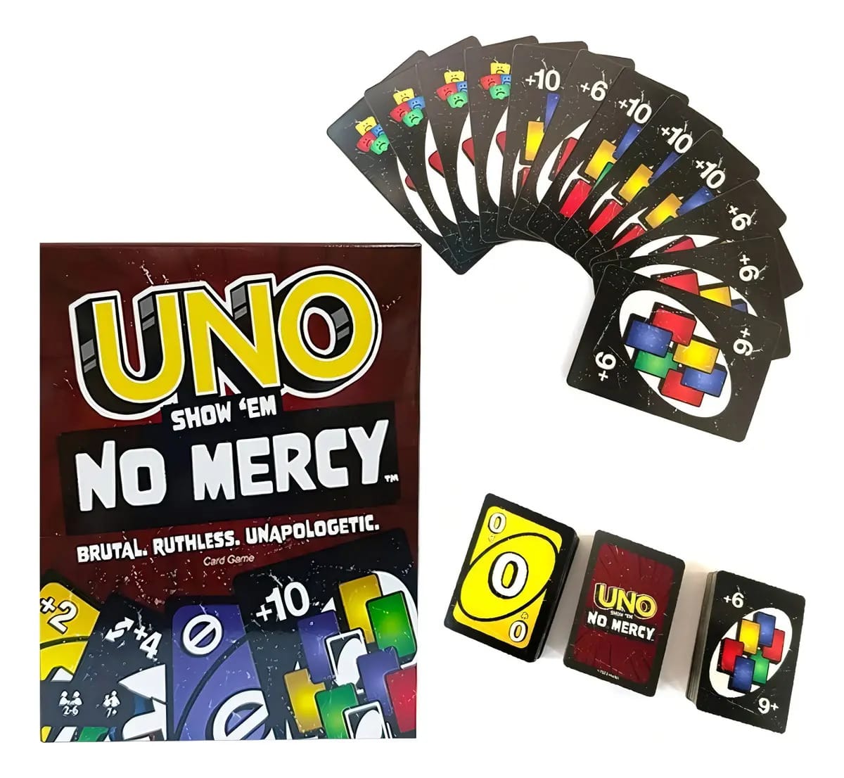 Jogo de Cartas Uno No Mercy Mattel
