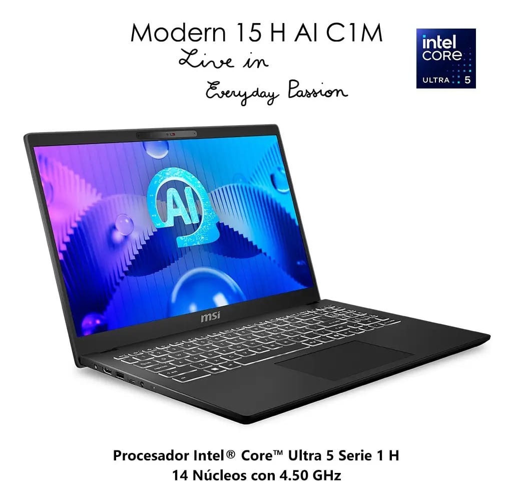 Msi Modern 125H 16GB RAM 512GB Preto