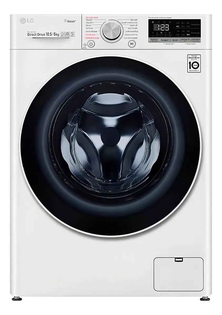 Inversor LG WD10 branco 10,5 kg lavadora-secadora automática