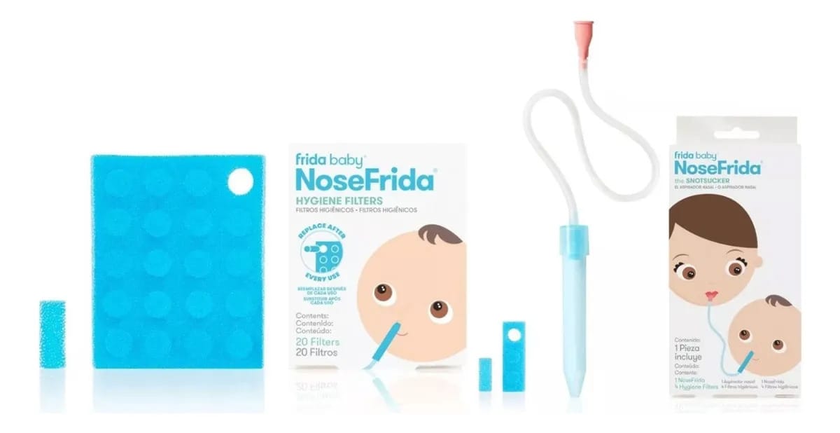 Aspirador Nasal Frida Baby I Filtros Higiênicos Branco