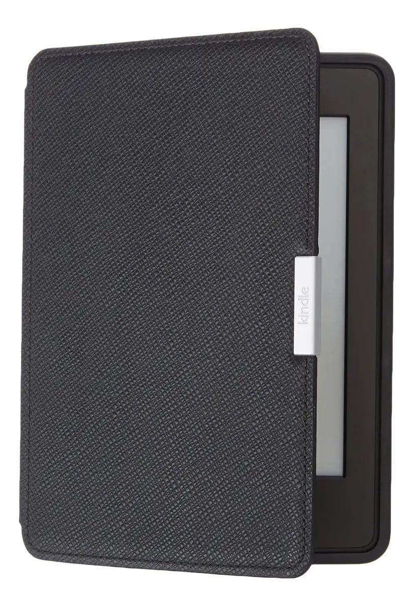 Capa de couro Amazon para Kindle Paperwhite, Onyx Black (serve apenas para Kindle Paperwhite de 5ª, 6ª e 7ª gerações)