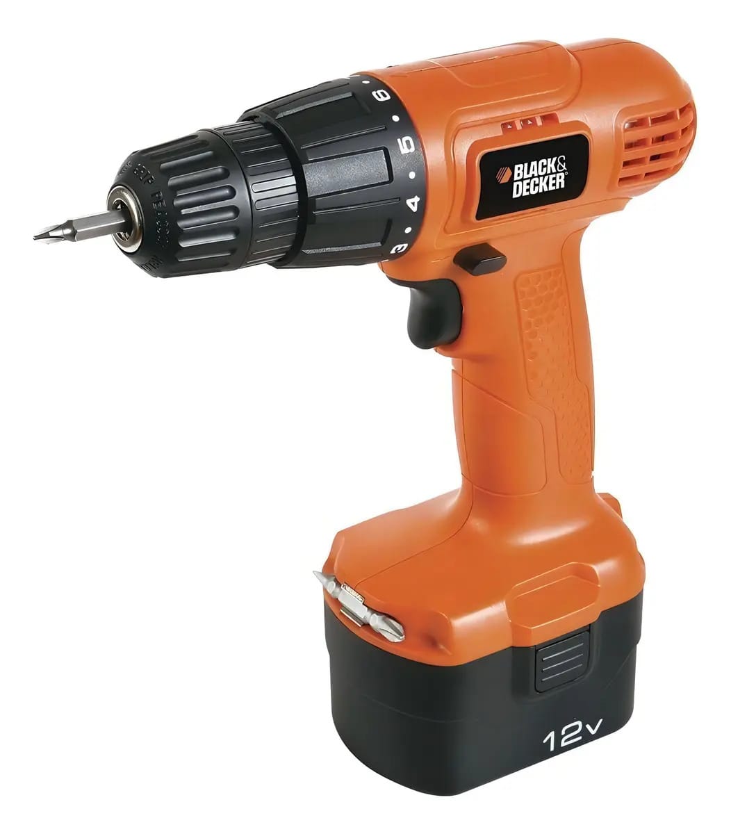 Furadeira de chave de fenda com bateria Black Decker Cd121 12v